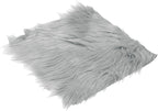 PATIKIL 12" Locker Rug, Small Area Rug Mini Faux Fur Rugs Small Locker Carpet Soft Fluffy Tiny Photography Props Square for Nail Photo Tabletop Background Picture Decoration, Gray
