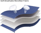 L'AGRATY Weighted Blanket - 88"x104" 25lbs Cooling Breathable Heavy Blanket Microfiber Material with Glass Beads for Adult All-Season Summer Fall Winter Soft Thick Comfort