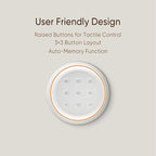 Noise Machine, White Noise Sound Machine for Baby & Adults, 26 Soothing Sounds, 8 Night Light Colors, Tap Control, 6 Timer Settings, Auto-Off & Memory, 4-7-8 Breathing, Sleep Soother for Home