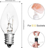 1 Pack Salt Lamp Cord Replacement with Dimmer Switch 5 feet Lamp Cord and 6-Pack Halogen Salt Lamp Bulbs(15 Watts)