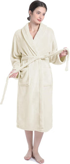 Plush Soft Robes for Women, Premium Fleece Womens Robe Cozy Warm Bathrobe