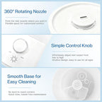 Cool Mist Humidifier for Bedroom, 3L Top Fill Ultrasonic Air Humidifier with Adjustable Knob Control, Quiet Operation, Auto Shut-Off, BPA-Free for Home, Baby, Office, Plants M4