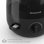 Honeywell Mini Cool Mist humidifier, Easy to Fill and Clean, humidifier for small Bedroom, Kids Rooms, or office. Ultra Quiet Operation and Auto Shut-Off - Black, HUL525B
