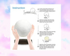 PeacePlanet Levitating Moon Lamp, Gift, LED Table Lamp, Levitate & Rotate in Air, Night Light, Touch Control, Adjustable Brightness, Gift for Girlfriend, Mom, Birthday, Anniversary.