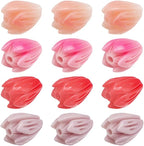 4 Colors 80Pcs 7x9mm Acrylic Flower Beads Artificial Flower Beads Bulk Loose Plastic Jasmine Coral Colorful Floral Spacer for Jewelry Making Findings Necklace Bracelet DIY Crafts Beginner