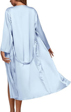 OPOIPIN Women's 3 Piece Pajama Set Sexy Cami Top and Shorts with Robe Sleepwear Loungewear Set