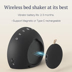 ANJANK Super Loud Alarm Clock with Wireless Bed Shaker, Vibrating Dual Alarm with Light Wake Up for Heavy Sleepers & Hearing Impaired, 9-Color Night Light, 5 Sounds, 0-100% Dimmer, USB Charger