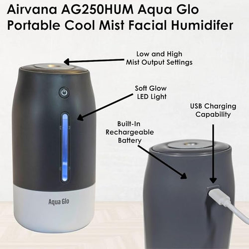 AG250HUM-V2-S Personal Humidifier, Silver