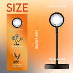 Sunset Lamp Projector with Remote Control and Button Switch,Multicolor Changing LED Projection Lamp 360 Degree Rotation Sunlight Lamp for Bedroom/Photography/Party/Tiktok Live/Room Decor/Gifts Women