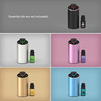 Waterless Essential Oil Diffuser Aromatherapy Scent Diffusers for Home Large Room, Bedroom, Car, Office, Desk, Battery Operated Mini Portable Air Freshener, 3 Countdown Timers & 3 Mist Levels