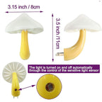 [ 2 Pack LED Mushroom Night Light Lamp with Dusk to Dawn Sensor,Plug in LED Bed Cute Mushroom Nightlight Night lamp Wall Light Baby Night Lights for Kids Children (Colorful)