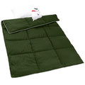 ZPECC Toddler Down Alternative Comforter, 39x47 Hypoallergenic Baby Blanket Quilt, Soft Breathable Lightweight All Season Kids Duvet Insert for Crib Stroller Cot Daycare, Olive Green