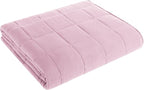 L'AGRATY Weighted Blanket - 80"x87" 20lbs Cooling Breathable Heavy Blanket Microfiber Material with Glass Beads for Adult All-Season Summer Fall Winter Soft Thick Comfort