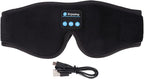 LICAEVEY Bluetooth Sleep Headphones Eye Mask Combo, Wireless Music & Light Blocking Goggles for Side Sleepers with 10H Playtime, Ideal for Insomnia & Travel