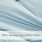 HIG Pre Washed Down Alternative Comforter Set Twin - Reversible Chic Quilt Design - Box Stitched with 4 Corner Tabs - Lightweight for All Season - Blue Duvet Comforter with 2 Pillow Shams