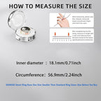 Smart Ring for Women & Men, Fitness Tracker with Heart Rate, SpO2, Blood Pressure & Sleep Monitoring, IP68 Waterproof, Long Battery Life, No Monthly Fees, for iPhone Android (8#&Floral)
