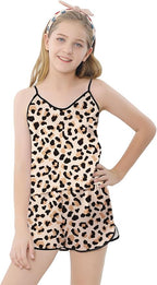 Girls & Women Silk Pajamas Set Satin Camisole Sleepwear 2 Piece Pjs, 3 Years - Women XXL