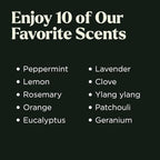 Essential Oils Set - Top 10 Gift Set Blends for Fragrance, Diffusers, Humidifiers, Aromatherapy, Cars & Home Products, Room Sprays, Candle Making, Yoga - Fragrance Oils for Botanical Fresheners Making