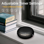 Sound Machine Small White Noise Machine with 30 Soothing Sounds Sleep Machine for Baby Kids Adults Natural Sounds Rain Fan Brown Pink Nosie Machine with 36 Volume Levels for Office Home Travel(Black)