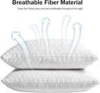 KEYOOHOME Shredded Memory Foam Pillows for Sleeping,Bed Pillows King Size Set of 2 Pack Cooling Adjustable,Good for Side and Back Sleeper with Washable Removable Cover