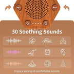 Sound White Noise Machines High Fidelity 30 Unique Non-Looping Soothing Sounds 12 Colors Night Light 4 Timers 10-Level Brightness 32-Level Volume and Memory Function