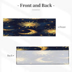 Whimsical Night Sky Pattern Illustration Curtain Valance Peach Skin Velvet Printed Window Valance with Rod Pocket Light Filtering for Kitchen Bathroom 54x18in