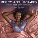 SLEEP SANCTUARY Satin Sheets Twin Size – 3 Piece Luxury Silky Bed Set, Softer Than Silk, 15" Deep Pocket, Cooling & Wrinkle-Free, Moisture-Wicking & Breathable for Hair & Skin (Blush Pink)