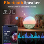 Wkzay Wake Up Sunrise Alarm Clock: 10-60 Minutes Simulate Sunrise for Gentle Wake Up - 20 Adjustable Brightness Bright Enough for Heavy Sleepers - Dual Alarms with Sound Machine