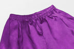 Umeyda Girls Womens Pajamas Set, Satin Silky Button Down Loungewear 2 Piece Short Sleeve Pants PJS Sets for Mommy Kids