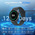 Fitpolo Smart Watch for Men Women,1.3" AMOLED Touchscreen Fitness Tracker, Make/Answer Calls, Heart Rate SpO2 Monitor, 3ATM Waterproof, Sleep & Activity Tracking Smartwatch for Android Phones iPhone