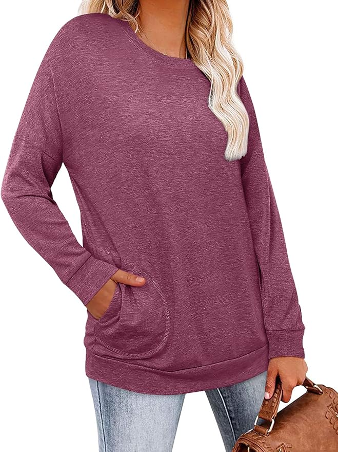 Magritta Women's Long Sleeve Leopard Color Block Tunic Comfy Crewneck T Shirt Tops Black XL