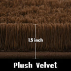 Jelymark Super Soft Shaggy Rug for Bedroom, 6x9 Feet Fluffy Carpet for Living Room, Fuzzy Indoor Plush Area Rug for Home Decor, Furry Floor Rugs for Dorm, Kids Nursery Rug for Girls, Brown