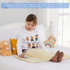 HOSUKKO Weighted Blanket - 2 lbs Ivory Heavy Blanket - Small Size Breathable Blanket(19 * 21 inches, 2 lbs)