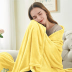 BEDELITE Fleece Blanket Light Yellow Throw Blankets for Couch & Bed, Luxury Plush Cozy Fuzzy Blanket 50x60 inches, Super Soft Warm Lightweight Throw Blanket for Travel Camping