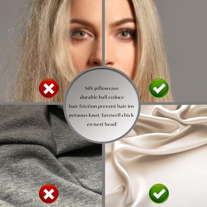 Silk Body Pillowcase Mulberry Silk Pillowcase Body Pillow Cases with Zipper Soft Breathable Smooth Cooling 20x54 inches Body Pillow Pillowcase for Sleep (Champagne,20"X 54",1Pcs)