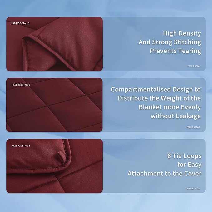 Topcee Weighted Blanket for Adults (25 lbs, 60" x 80") Queen Size Soft Cooling Heavy Blanket Sleeping, Apply to 240-260 lbs Body, Thick Breathable Blanket with Glass Bead, Easy Care