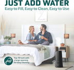 PureGuardian 1.5 Gal Ultrasonic Warm & Cool Mist Humidifier with UV-C Light, IntelliSense Humidistat, 90-Hr Runtime, for Large Rooms up to 540 Sq. Ft., Black, H5665B