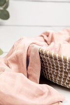 Premium Swaddle Blanket by BWD - Bamboo Viscose & Organic Cotton - Baby Girl Swaddle Set for Newborns and Infants, Muslin Baby Blanket, Ultra-Soft Luxury - 47 Inches (Dusty Blush)