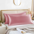 BEDELITE Satin Body Pillow Cover 2 Pack, Super Soft and Cooling Body Pillow Pillowcase for Hair and Skin, Breathable Silky Full Long Pillowcase Cover(20"x54", Nostalgia)