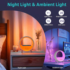 MOMILLA Sunrise Alarm Clock with 15W Wireless Charging Station, Bluetooth Speaker & White Noise Machine - Wake Up Light with Layered Ambient Glow, Sunset Sleep Aid, Zen Gifts for Women, Adults, Teens