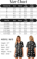 Girls & Womens Satin Pajamas Set, Silk Button-Down Sleepwear 2 Piece Nightwear, 3 Years - Women XXL