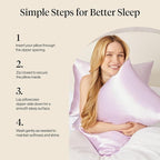 Kitsch Satin Pillowcase with Zipper for Hair & Skin - Softer Than Silk Pillow Cases, Smooth Cooling Satin Pillow Case, Wrinkle-Free, Machine Washable, Pillow Cases Standard Size 19x26 - Lavender