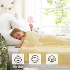 L'AGRATY Weighted Blanket - 36"x48" 5lbs Microfiber Material with Glass Beads Small Blanket for All-Season Summer Fall Winter Soft Thick