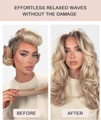 Classic Velvet Heatless Hair Curler Curling Rod Set - Soft Jumbo Large Flexi Rods Hair Rollers Curlers to Sleep in for Women, No Heat Heatless Curls Overnight Rods for Long Hair Volume Look Blonde