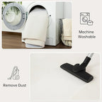 Andecor Shag Area Rug Fluffy Carpets, 5x7 Cream White Washable Living Room Bedroom Rugs, Soft Fuzzy Indoor Rugs for Dorm Boys Girls Kids Room Nursery Home Decorations