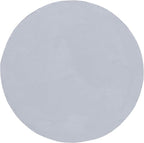 SAFAVIEH Washable Rug Faux Rabbit Fur Shag Collection - 6' Round, Silver, Slip Resistant & Easy Cleaning, Ideal for Living Room, Bedroom, Kids Playroom, Nursery, Dining Space (FRF976G)