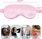 LERSVICVIL Sleep Mask 4 Pack Silk Eye Cover Soft Satin Blindfold Elastic Strap Night Eyeshade Travel Nap for Women Men