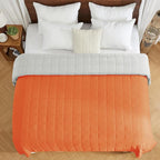 yescool Weighted Blanket for Adults (20 lbs, 88” x 104”, Orange) Cooling Heavy Blanket for Sleeping Perfect for 190-210 lbs, Queen Size Breathable Blanket with Premium Glass Bead, Machine Washable