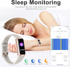 Fitness Tracker with 24/7 Heart Rate, Blood Oxygen Blood Pressure Sleep Monitor, Activity Trackers 5 ATM Waterproof,Step Calorie Counter Pedometer Health Smart Watch for Women Men