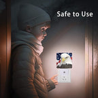 American Flag Night Light,Eagle Night Lights 0.5W Sleep Friendly for Boys Girls Led Lamp Dusk to Dawn Sensor Nightlight for Stairway/Hallway/Kitchen